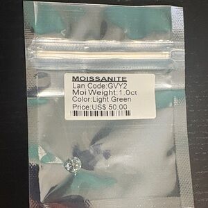 Moissanite Light Green Gemstone